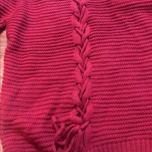 Cute lace up sweater